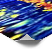 Sterrennacht Keulen Duitsland Kathedraal Poster (Hoek)