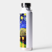 Sterrennacht Keulen Duitsland Kathedraal Waterfles (Links)