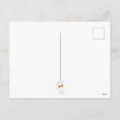 Sterrennacht Kitty Cat Halloween Feestdagenkaart (Achterkant)