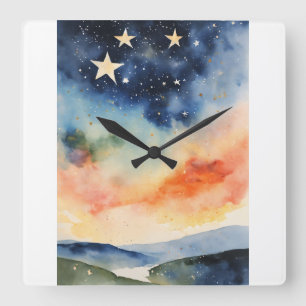 Sterrennacht Klok Celestial Star Klok Twinkling