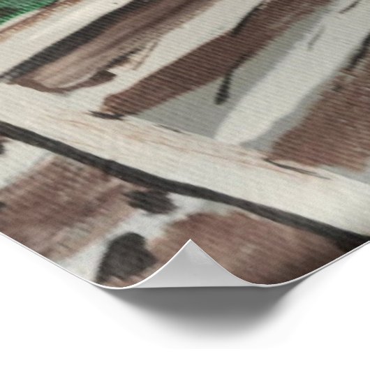 Sterrennacht Lake Pontchartrein Poster (Hoek)