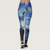 Sterrennacht Landschap Vincent van Gogh Leggings (Achterkant)