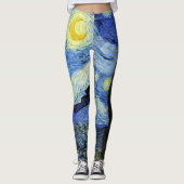 Sterrennacht Landschap Vincent van Gogh Leggings (Voorkant)