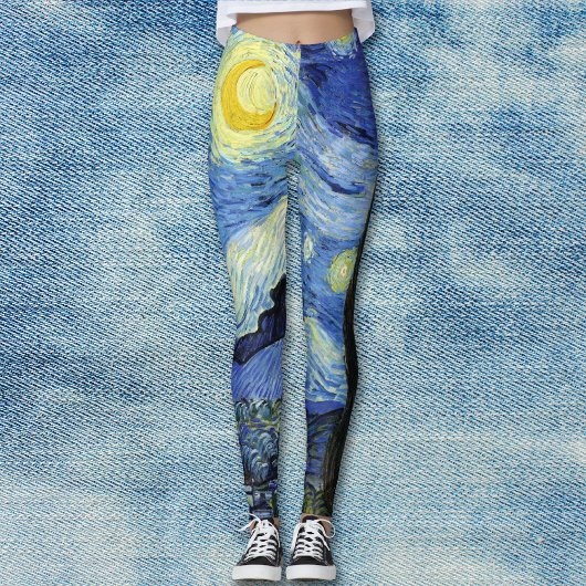 Sterrennacht Landschap Vincent van Gogh Leggings