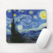 Sterrennacht Landschap Vincent van Gogh Muismat (Met muis)