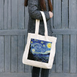 Sterrennacht Landschap Vincent van Gogh Tote Bag<br><div class="desc">Een fijne kunstschilderij met Sterrennacht (1889),  een post-impressionistische schilderij van Vincent Van Gogh (1853-1890),  waarin het uitzicht buiten het raam van zijn kamer in het sanitorium in Saint-Remy-de-Provence,  Zuid-Frankrijk,  wordt afgebeeld.</div>