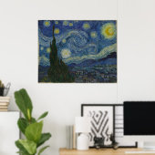 Sterrennacht Large Canvas Vincent Van Gogh Poster (Thuiskantoor)