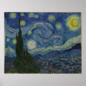 Sterrennacht Large Canvas Vincent Van Gogh Poster (Voorkant)