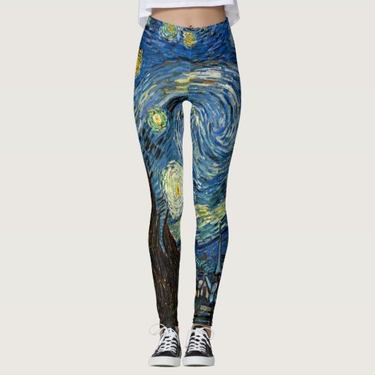 Sterrennacht Leggins - Vincent Van Gogh Art Leggings (Voorkant)