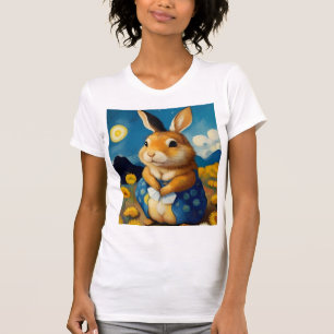 Sterrennacht Lentekonijn T-Shirt 