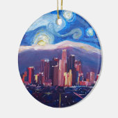 Sterrennacht Los Angeles California Keramisch Ornament (Links)