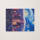 Sterrennacht Los Angeles California Legpuzzel (Horizontaal)