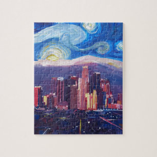 Sterrennacht Los Angeles California Legpuzzel