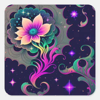 Sterrennacht Lotus Flower Sticker