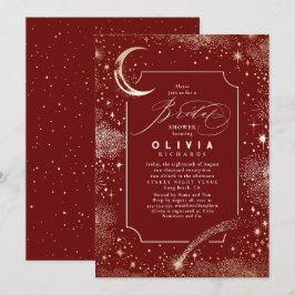 Sterrennacht Maan Mystiek Hemels Vrijgezellenfeest Kaart