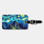 Sterrennacht Machu Picchu Peru Bagagelabel (Voorkant horizontaal)