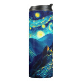 Sterrennacht Machu Picchu Peru Thermosbeker (Gedraaid links)