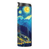 Sterrennacht Machu Picchu Peru Thermosbeker (Geroteerd rechts)
