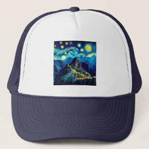 Sterrennacht Machu Picchu Peru Trucker Pet