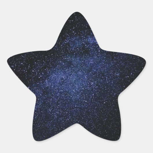 Sterrennacht_Melkweg Ster Sticker (Voorkant)