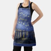 Sterrennacht met jouw naam of andere tekst schort (Insitu)