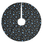 Sterrennacht met kerstmis kerstboom rok (Voorkant)