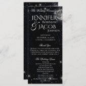 Sterrennacht met Moon Programma Programmakaart (Voorkant / Achterkant)