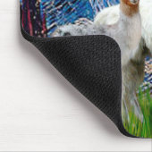 Sterrennacht met twee lamas muismat (Hoek)