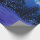 Sterrennacht met volle maan in het bos cadeaupapier (Hoek)