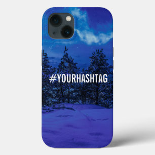 Sterrennacht met volle maan in het bos Case-Mate iPhone case