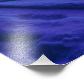 Sterrennacht met volle maan in het bos foto afdruk (Hoek)