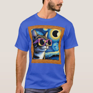 Sterrennacht met zonnebril in eclips t-shirt