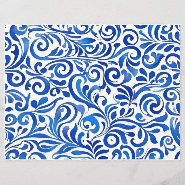 Sterrennacht Mix 'n Match plakboek, collage papier (Achterkant)