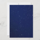 Sterrennacht Modern Simplistic Wedding Uitnodiging (Achterkant)
