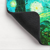 Sterrennacht Moon Flying Witch Silhouette Muismat (Hoek)