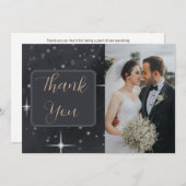 Sterrennacht Moon Phases Celestial Foto Bedankkaart (Voorkant / Achterkant)