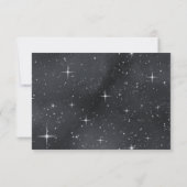 Sterrennacht Moon Phases Celestial RSVP-kaart RSVP Kaartje (Achterkant)