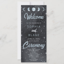 Sterrennacht Moon Phases Celestial Wedding Program