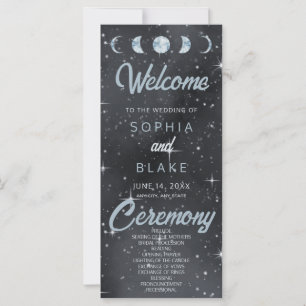 Sterrennacht Moon Phases Celestial Wedding Program