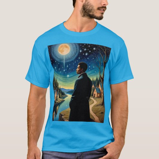 Sterrennacht Moon Reflection T-shirt (Voorkant)