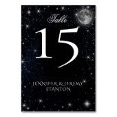 Sterrennacht Moon Tafel Kaart (Achterkant)