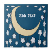 Sterrennacht Moon Tile Tegeltje (Voorkant)
