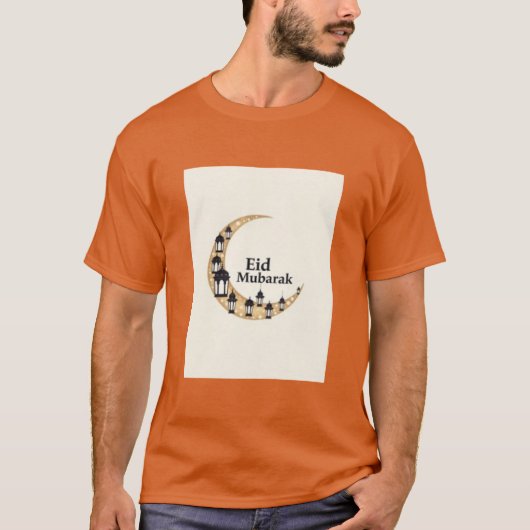 Sterrennacht Moskee Eid Tshirt voor Heren (Voorkant)