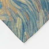 Sterrennacht Mountain Village Kerst Fleece Deken (Hoek)