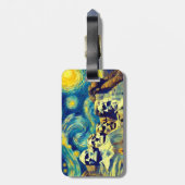 Sterrennacht Mt. Rushmore South Dakota Bagagelabel (Achterkant verticaal)