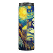 Sterrennacht Mt. Rushmore South Dakota Thermosbeker (Achterkant)