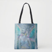 Sterrennacht Mystical Fairy Fantasy Art Canvas tas (Voorkant)