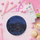 Sterrennacht Nativiteit Papieren Bordje (Feest)