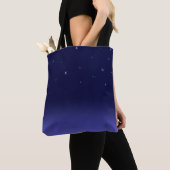 Sterrennacht, Navy Blue  Canvas tas (Dichtbij)