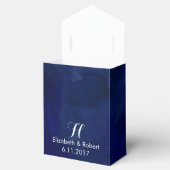 Sterrennacht Navy en Faux Gold Glitter Bedankdoosjes (Geopend)